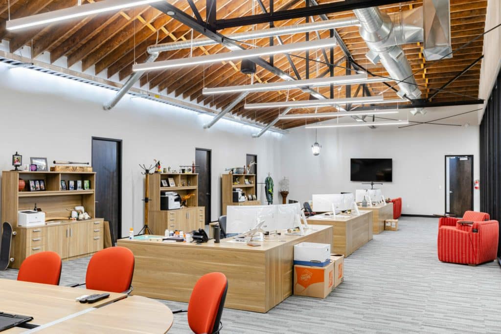 Commercial construction contractor remodeling project in Salt Lake City Utah office building 