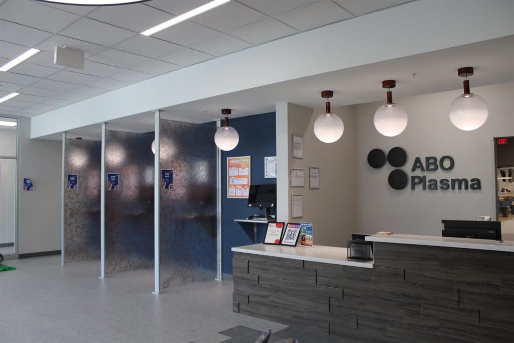 ABO Plasma - health care facility construction project