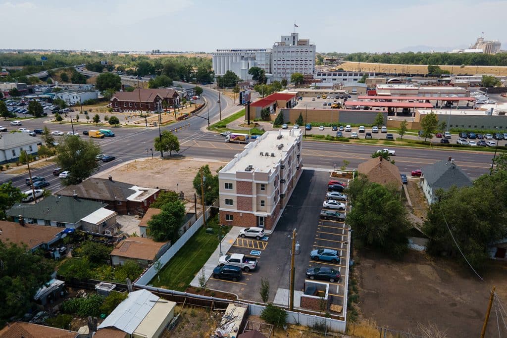 Lofts on Wall exterior view - multifamily construction