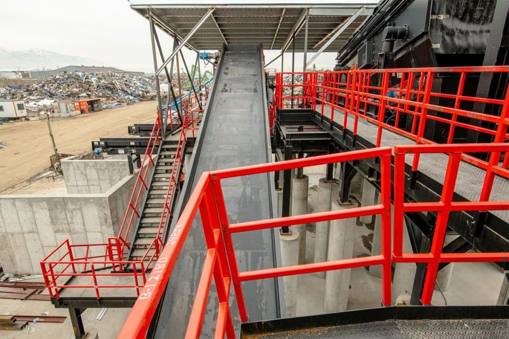 Metro Recycling Plant - Processing production line conveyor system