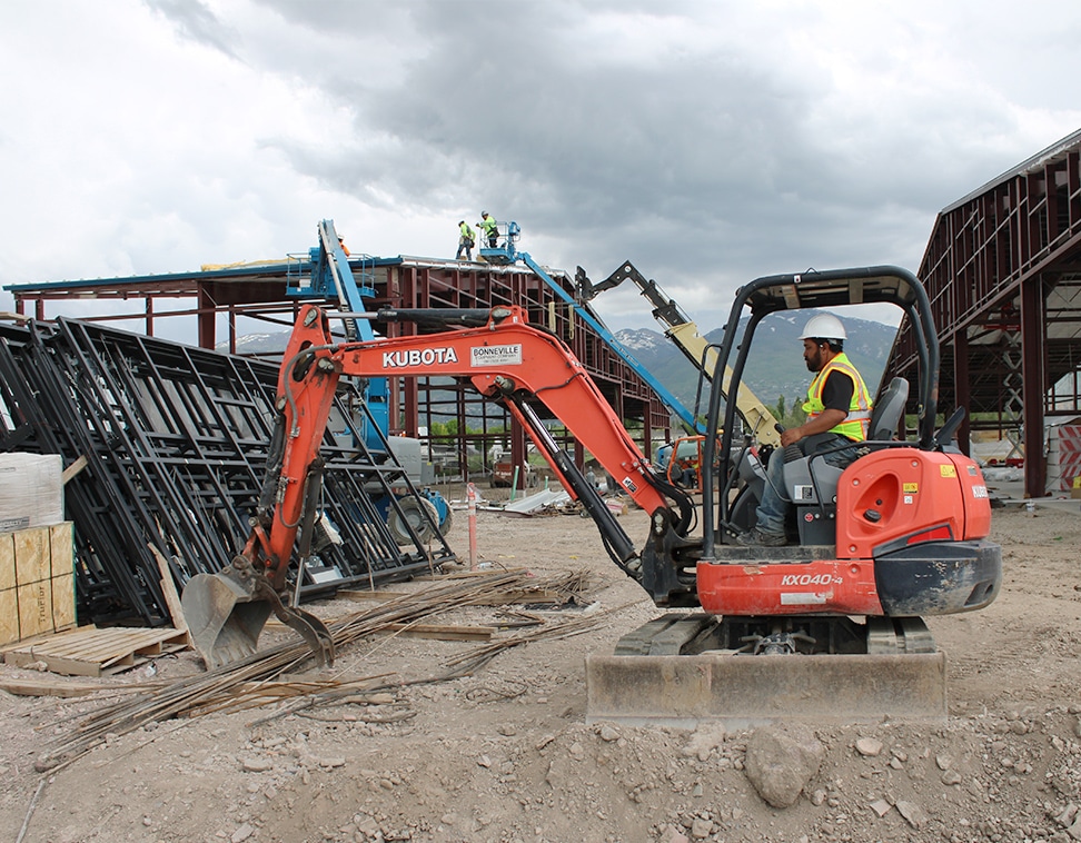 Pre-construction preparation of commercial construction site in Utah